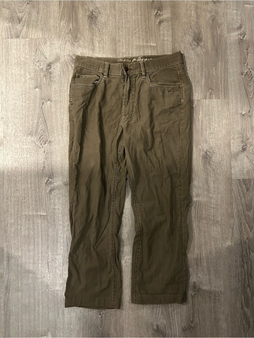 Tommy Bahama Classic Brown Olive-Tone Casual Pants